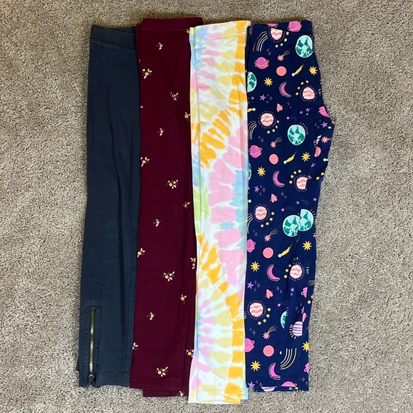 Cat & Jack Other - Girls leggings size 10/12 pack of 4
